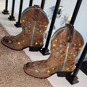 Dan Post  Cowboy Boots with Colorful Stars